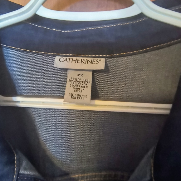 Catherines Denim Jacket - 2X - Picture 3 of 4